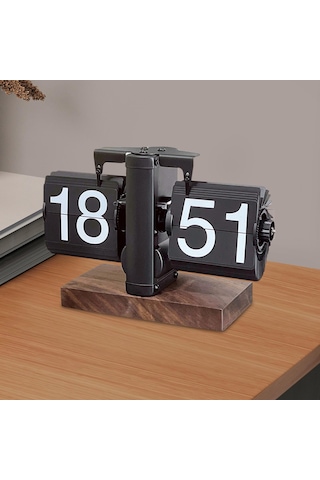 Suntek Flip Masa Saati Dijital Otomatik Tamamen-siyah-24-saat