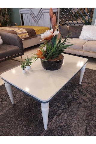 Akset Orta Sehpa Lüx Krem Antrasit