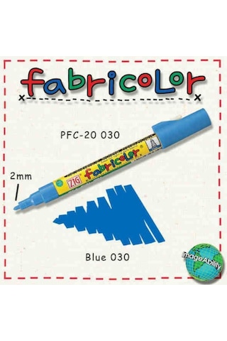 Fabricolor Örtücü Kumaş Boyama Kalemi Mavi Karışık, Çok Renkli
