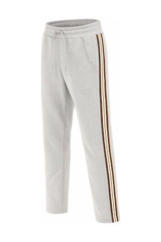 Plus Scorpion Erkek Slim Fit Eşofman Altı Yan Şeritli Pamuklu Siyah