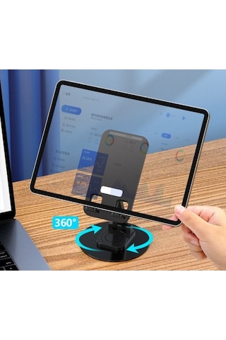 Katlanabilir Telefon Tutucu Stand Yuvarlak Tabanlı Cm-074 Standart