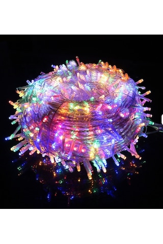 100 Metre Rgb Led Işık Çok Renkli- 8 Fonksiyonlu İç/dış Mekan, Cafe, Ağaç, Bahçe, Yılbaşı Dekoratif RGB
