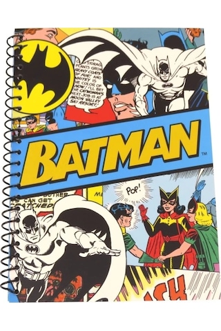 A5 Defter Dc Comics Batman Retro İnce Kapaklı Çok Renkli