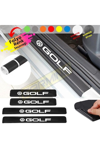 Volkswagen Golf Kapı Eşiği Sticker (4 Adet) New