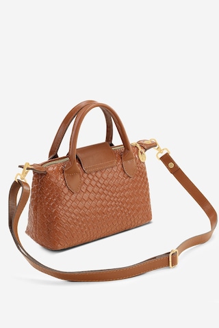 Housebags Taba Örgü Çanta Çok Yönlü Pu Deri Omuz Askılı Çanta 273 Taba