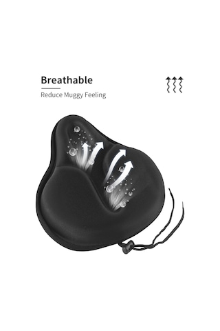 Büyük Jel Bisiklet Koltuk Örtüsü, Erkekler İçin Ekstra Yumuşak Yastık, Kapalı Dış Mekan Bisikletine Uyuyor Acid Yeşili