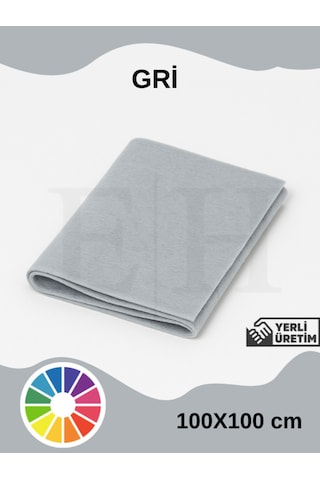 Gri Renk Metrelik Ince Keçe Kumaş Keçe 1 Mm Aktivite Keçesi Renkli Keçe 1 Metre 100 Cm X 100 Cm