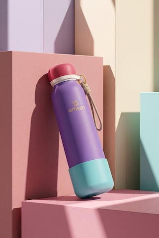 Emsan Thermos Bottle Çelik Sızdırmaz Termos 750 Ml Mor Purple