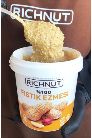2 Kg Şekersiz Katkısız %100 Fıstık Ezmesi 2 X 1000 Gr