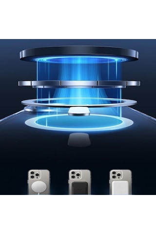 Apple Uyumlu Adige iPhone 16 Pro Max Uyumlu Kılıf Sert Mika Magsafe Kablosuz Şarj Özellikli Sararma Yapmaz -