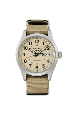 Seiko Srpj83k1 Otomatik Nato Bej 10 Atm 36 Mm Erkek Kol Saati Gri