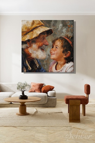 Dekoratif Kare Kanvas Tablo Tekli Ev Kafe Ofis Barbara Mock New Lease On Life İkinci Bahar 2084