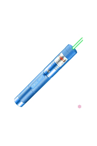 Lazer 303 Şarjlı Güçlü Lazer Kalem + Şarj Aparatı Mavi