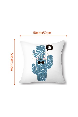 Symbee "ekolojik Pamuklu Keten 50x50cm Dekoratif Yastık Kılıfı - Saklı Fermuarlı, Yıkanabilir" Diğer