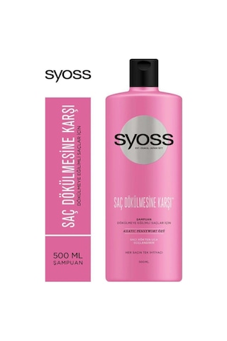 Syoss Saç Dökülmesine Karşı Şampuan 500 Ml X 3 Adet