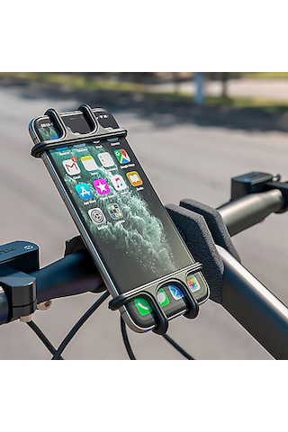 Motosiklet Bisiklet Telefon Tutucu - Siyah