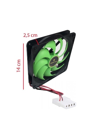 14 cm 12 volt fan 12 volt 14 cm molex 30 cm kablo uzunluğu 140x140x25mm fan