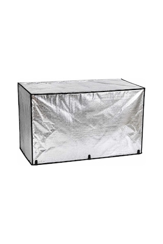 Metalize Mangal Koruma Kılıfı 60x100 Cm Su Geçirmez Toz Ve Kir Koruyucu Örtü Gri