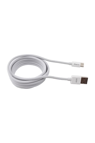 4berry Eco-ac Beyaz Usb-a Usb-c Örgülü Kablo 66 W Hızlı Şarj, Dayanıklı