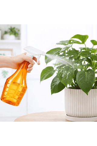 Çok Amaçlı Fısfıs Çiçek Sulama Şeffaf Su Sprey Şişesi 500 Ml