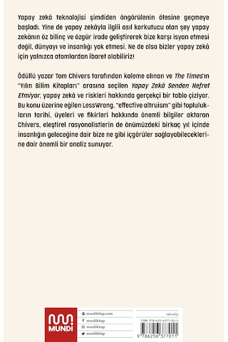 Yapay Zeka Senden Nefret Etmiyor - Tom Chivers - Mundi
