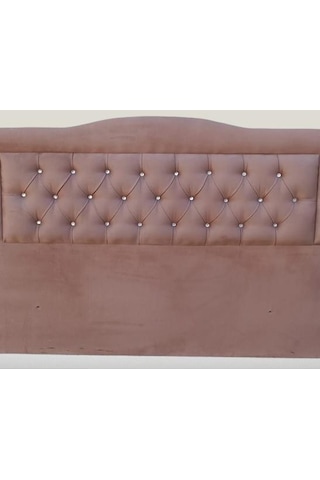 Dk 150'lık Tay Tüyü Tarçın Kumaş Dolgun Kapitone El Yapımı Çift Kişilik Başlık