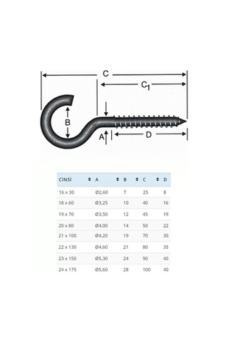 Ennalbur Ba2180 21x80 Açık Piton 10 Adet Diğer