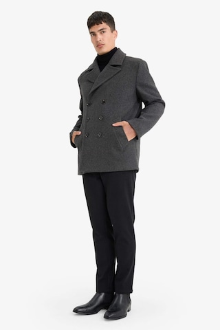 Defacto Slim Fit Dar Kesim Düğmeli Cepli Astarlı Kaşe Kaban Parka D1521ax25wnar198 Antrasit-ar198