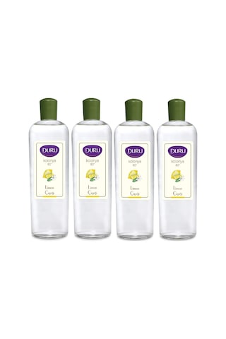 Duru 80 Derece Limon Çiçeği Kolonyası Cam Şişe 4 x 400 ML