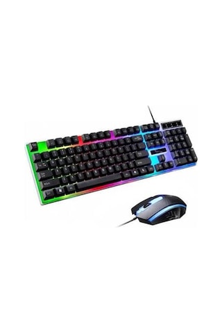 Owwotech Polygold OW8017 Işıklı Oyuncu Kablolu Oyuncu Klavye Ve Mouse Seti Gaming Set