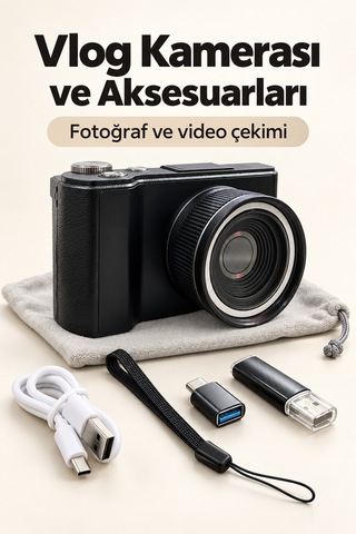 Otomatik Konsantrasyonlamalı Dijital Fotoğraf Makinesi 4k Video Ve Fotoğraf Çekimi