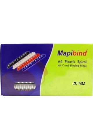 Mapi Spiral Plastik 20 Mm Beyaz