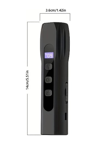 Willowhaven Siyah Otomatik Ses Teknolojili Köpek Havlama Kontrol Cihazı Uzun Mesafe Efektif