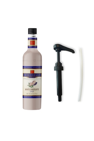 Simonelli Kahve Şurubu Karamel Aromalı + Beyaz Çikolata Aromalı 2 x 700 ML