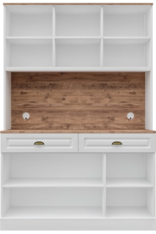 Gözde Kahve Köşesi - 140 Cm Mdf Mutfak Dolabı - Led Aydınlatmalı