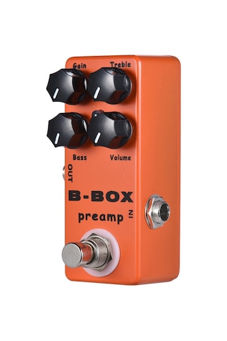 Moskyaudio B-box Elektro Gitar Preamp Overdrive Efekt Turuncu