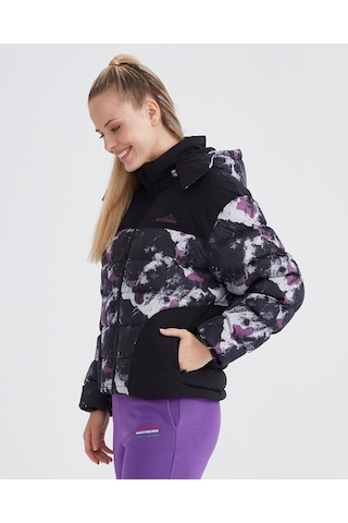Skechers W Outerwear Padded Jacket Kadın Siyah Mont S232062-001 Siyah