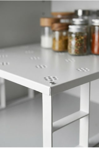 Çok Amaçlı Beyaz Metal Raf Düzenleyici & Mutfak Dolap İçi Ve Tezgah Üstü Organizer 28x32x15 Cm Diğer