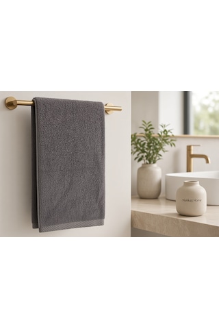 Nakkaş Home 50x90 Füme Banyo El Havlusu