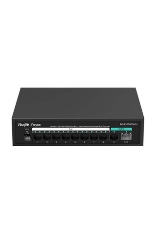Ruijie-reyeerg-es110gs-p-l 8 Port Poe+ 10-100-1000 Mbps 1 Port 10-100-1000 Mbps Uplink + 1 Port Sfp-133894