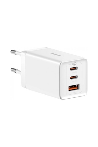 Baseus GaN5 Pro 65W Telefon Tablet Apple Uyumlu MacBook Hızlı Şarj Cihazı (Bey