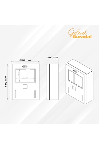 E 365 Ac Duvar Tip 10 İnç Ekranlı Mıd Sayaçlı Çift Kablolu 22 Kw Şarj İstasyonu