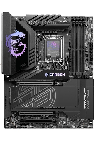 MSI MPG Z890 Carbon WIFI Intel Z890 9200 MHz (OC) DDR5 Soket 1851 ATX Anakart