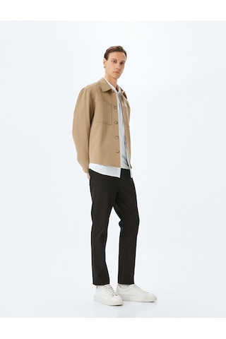 Koton Slim Fit Kot Pantolon - Brad Jean Siyah 5sam40061nd Siyah