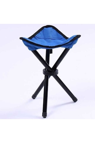 Novahub Yürüyüş Açık Kamp Balıkçılık Katlanır Dışkı Sandalye Maks. 100kg Küçük Boyutlu 22x22x31 Cm Blue Mavi Mavi