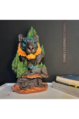 Kaplan Ailesini Yansıtan Bu Heykel, Salon Dekorasyonu