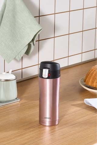 Karaca Pluton Çelik Sızdırmaz Termos Rose Gold 350 ml