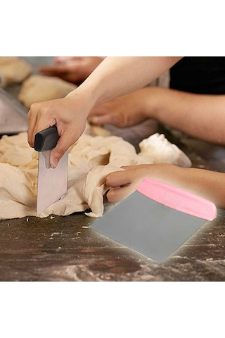 Periboia Metal Hamur Kesici Spatula Beyaz