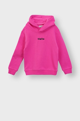 Zuzunga Kapüşonlu Hello Nakış Baskılı Basic Haki Çocuk Eşofman Takımı