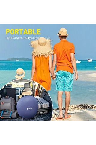 Dofolink Hızlı Kurulabilir Mavi Renkli Sahil Çadırı - Uv Koruma Ve Ventilasyonlu, 80x65x55cm, Taşınması Kolay Mavi